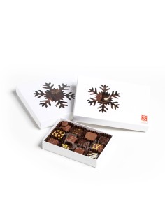 Coffret chocolats décor de Noël