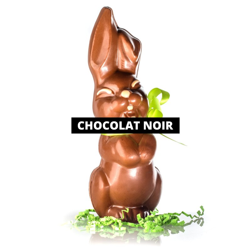 Grand lapin rieur | Version chocolat noir