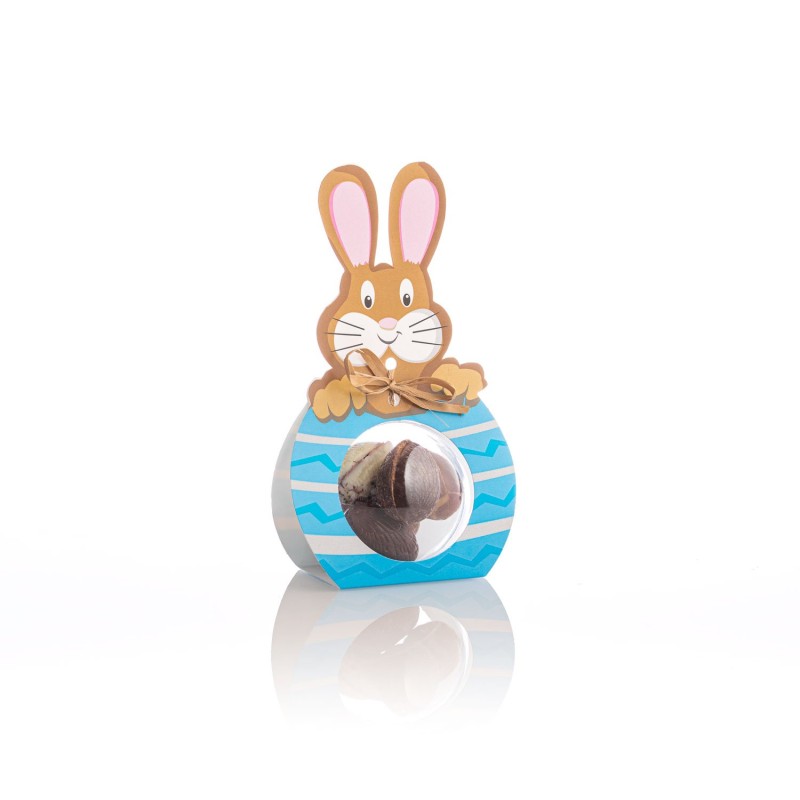 Lapin boule transparente 5 œufs